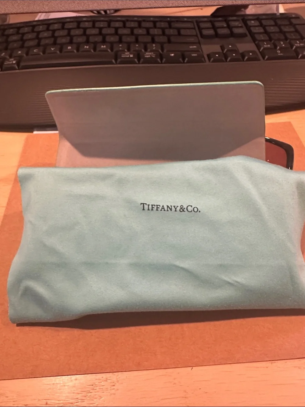 Tiffany & Co. Tiffany Blue Leather Eyewear Case